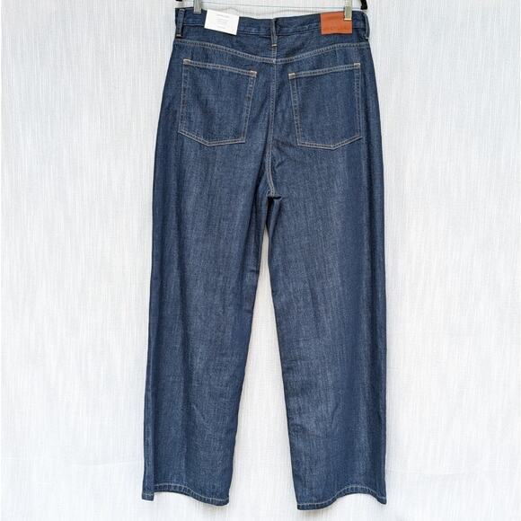 NWT Everlane The OG Baggy High-rise Wide Leg Jeans in Dark Indigo, size 32R - Picture 2 of 10
